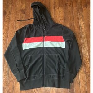 Foreign Rider Co Full Zip Hoodie Pullover Mens Size 3‎ Black